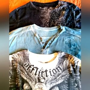 AFFLICTION Long Sleeve Shirt Bundle